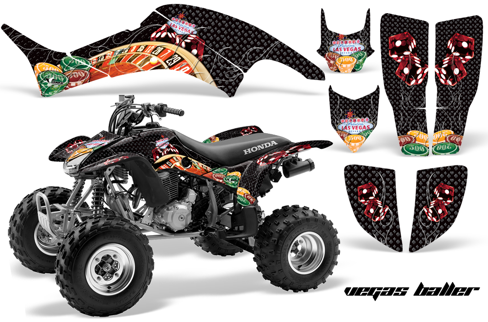 Honda TRX400EX Graphics Kit BLACK VegasBaller JPG